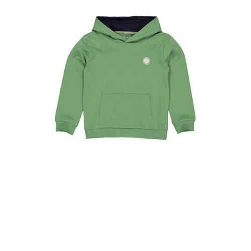 Quapi hoodie groen Sweater Jongens Katoen Capuchon Backprint - 104