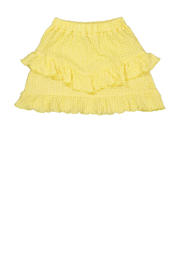 thumbnail: Gele meisjes Quapi rok gemaakt van polyester en met elastische tailleband