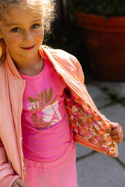 thumbnail: Quapi T-shirt BIBIAN met printopdruk roze