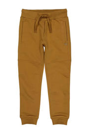 thumbnail: Bruine meisjes Quapi regular fit joggingbroek van katoen met elastische tailleband en effen