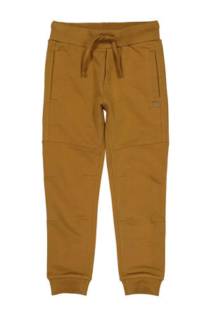 regular fit joggingbroek bruin