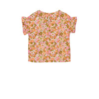 thumbnail: Quapi gebloemd T-shirt BODEE lichtroze/donkerroze/groen