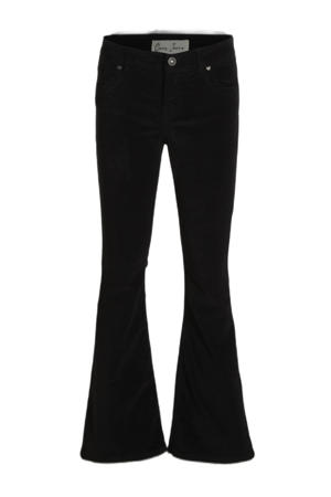 fluwelen flared broek MICHELLE zwart