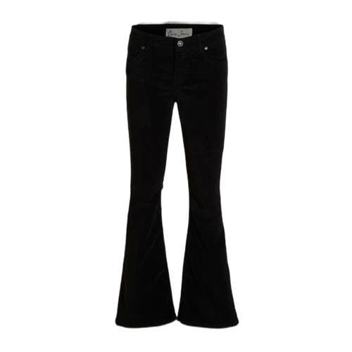 Cars fluwelen flared broek MICHELLE zwart Meisjes Fluweel Effen - maat 152 afbeelding