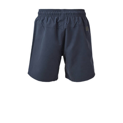 brunotti zwemshort Crunotos donkerblauw Jongens Polyester Logo 128