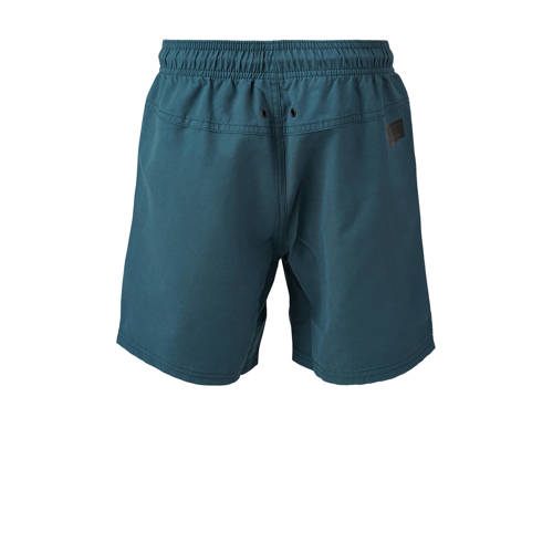 brunotti zwemshort Crunotos donkergroen Jongens Polyester Logo 128