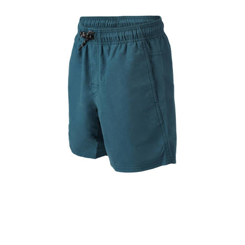brunotti zwemshort Crunotos donkergroen Jongens Polyester Logo 128