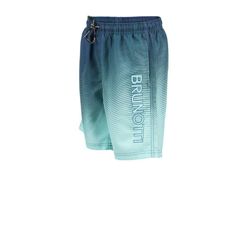 brunotti zwemshort Rocksery groen Jongens Polyester Grafisch 176
