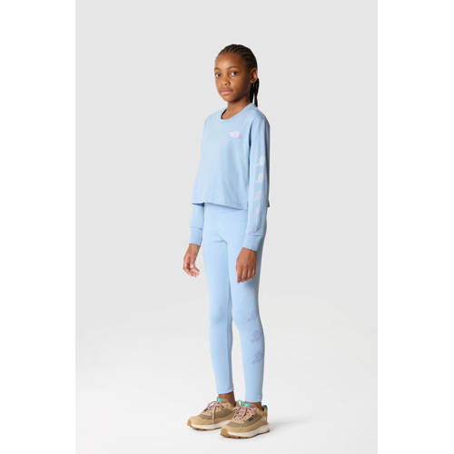 The North Face cropped T-shirt lichtblauw Sweater Effen 134 140