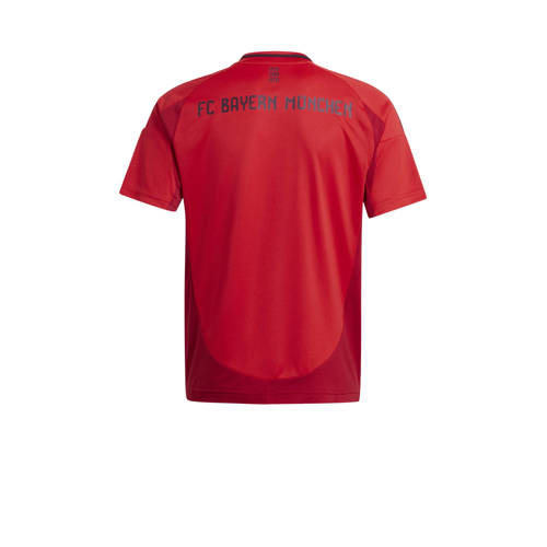 Adidas Performance Junior FC Bayern München voetbalshirt Sport t-shirt Rood Jongens Meisjes Polyester V-hals 152