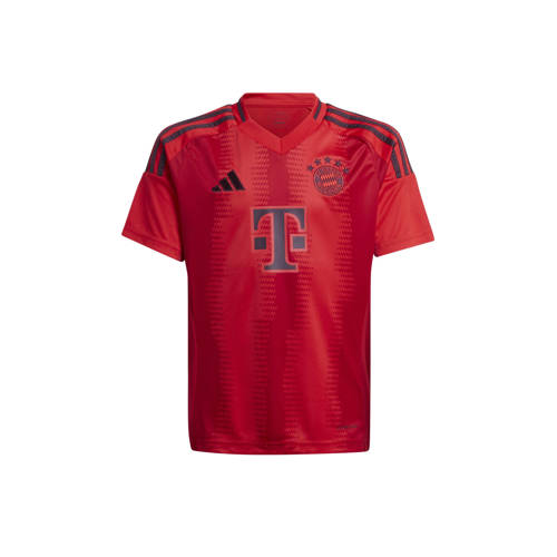 adidas Performance junior voetbal T-shirt rood/zwart Sport t-shirt Jongens/Meisjes Polyester V-hals