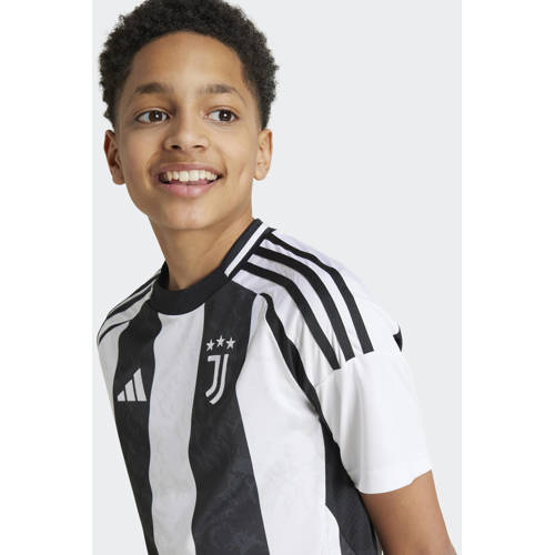 Adidas Performance Junior Juventus FC voetbalshirt Sport t-shirt Wit Jongens Meisjes Polyester Ronde hals 176