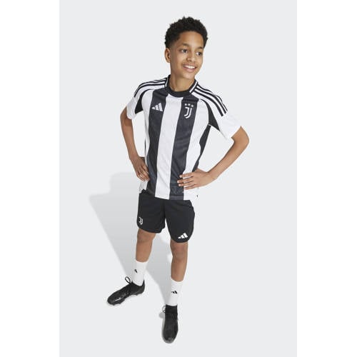 Adidas Performance Junior Juventus FC voetbalshort Sportbroek Zwart Jongens Meisjes Polyester 128