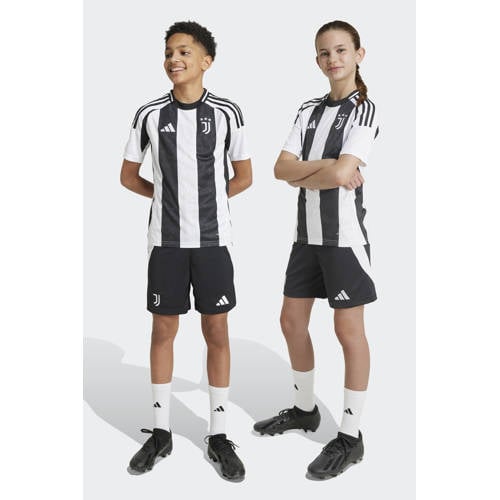 Adidas Performance Junior Juventus FC voetbalshort Sportbroek Zwart Jongens Meisjes Polyester 128