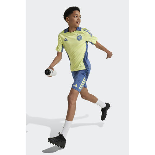 Adidas Performance Junior Ajax Amsterdam voetbalshirt training Sport t-shirt Geel Jongens Meisjes Polyester V-hals 128