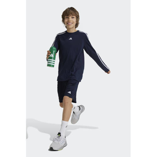 Adidas Sportswear Junior voetbalshort donkerblauw Sportbroek Jongens Meisjes Polyester 152
