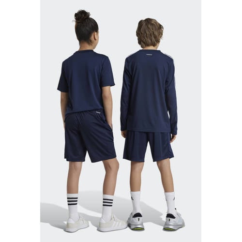 Adidas Sportswear Junior voetbalshort donkerblauw Sportbroek Gerecycled polyester 152