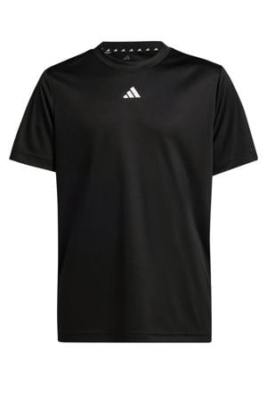 Junior voetbalshirt training zwart/wit