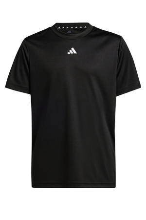 Junior voetbalshirt training zwart/wit