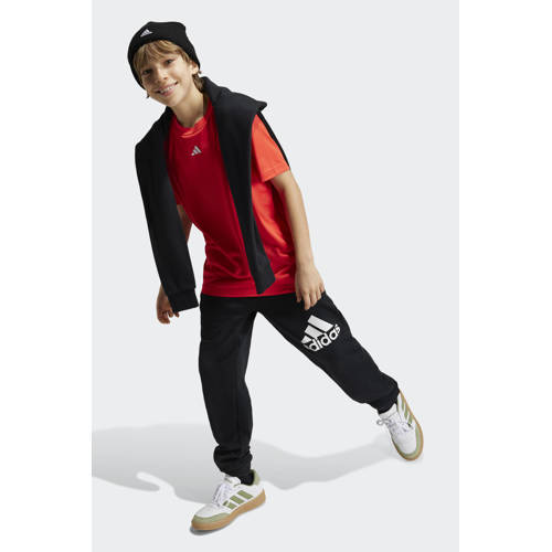 Adidas Sportswear junior voetbalshirt training rood Sport t-shirt Jongens Meisjes Polyester Ronde hals 176