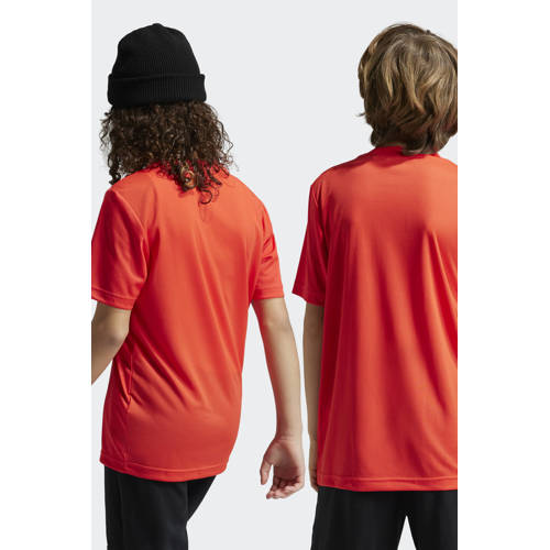 Adidas Sportswear junior voetbalshirt training rood Sport t-shirt Jongens Meisjes Polyester Ronde hals 176