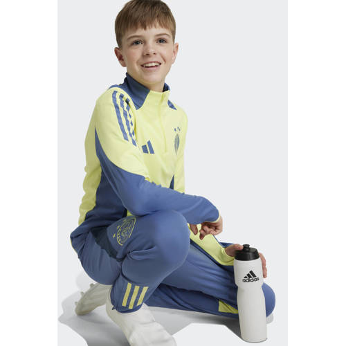 Adidas Performance Junior Ajax Amsterdam trainingsbroek Sportbroek Blauw Jongens Meisjes Polyester 152