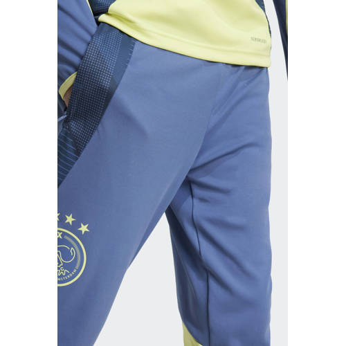 Adidas Performance Junior Ajax Amsterdam trainingsbroek Sportbroek Blauw Jongens Meisjes Polyester 152