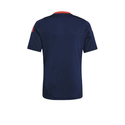 Adidas Perfor ce Junior chester United voetbalshirt training Sport t-shirt Blauw Polyester V-hals 128