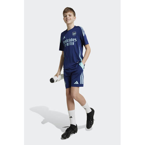 Adidas Performance Junior Arsenal FC voetbalshirt Sport t-shirt Blauw Jongens Meisjes Polyester V-hals 164