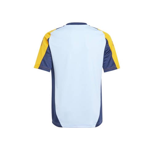 Adidas Performance Junior Real Madrid voetbalshirt training Sport t-shirt Blauw Jongens Meisjes Polyester Ronde hals 176