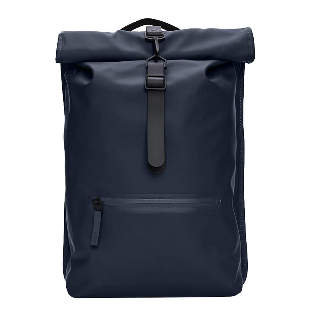 Rains  rugzak Rolltop W3 donkerblauw