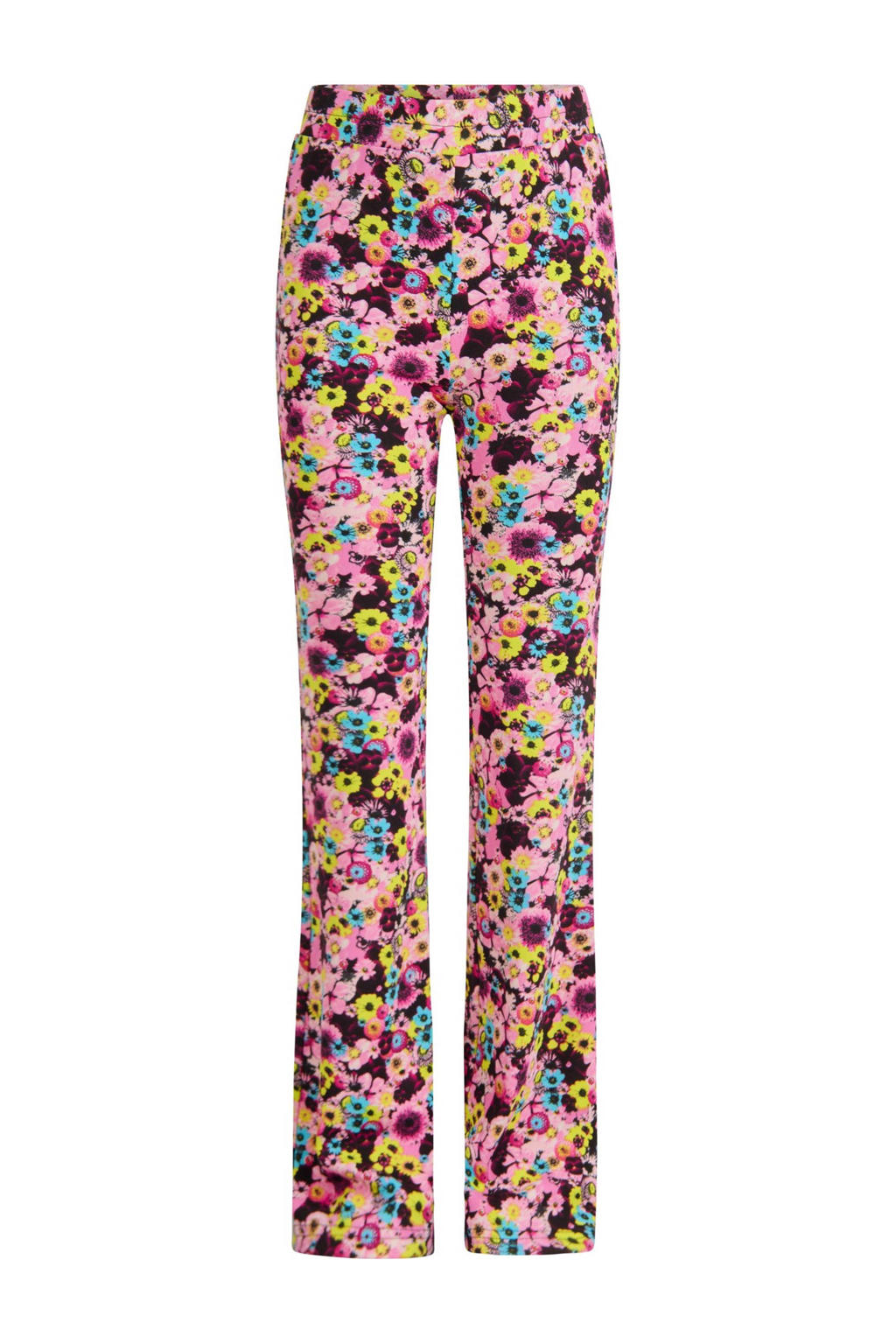 JDY linnen wide leg regular waist casual broek groen