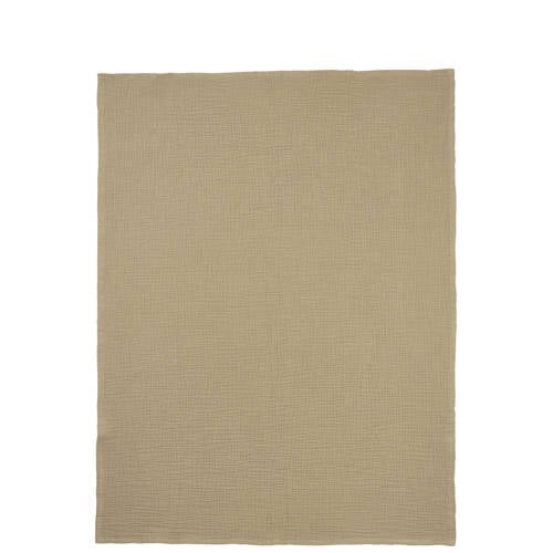 Meyco pre-washed hydrofiel ledikantlaken taupe Babylaken Bruin Effen