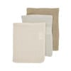 Meyco pre-washed hydrofiel washandje - soft sand/greige/taupe (set van 3)