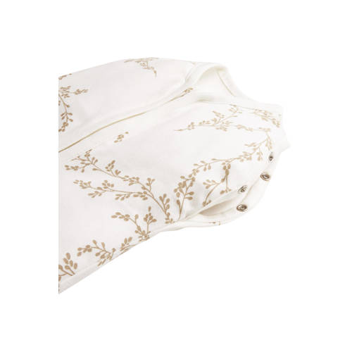 Meyco Branches cocoon inbakerslaapzak sand 70cm Inbakerdoek Beige Blad