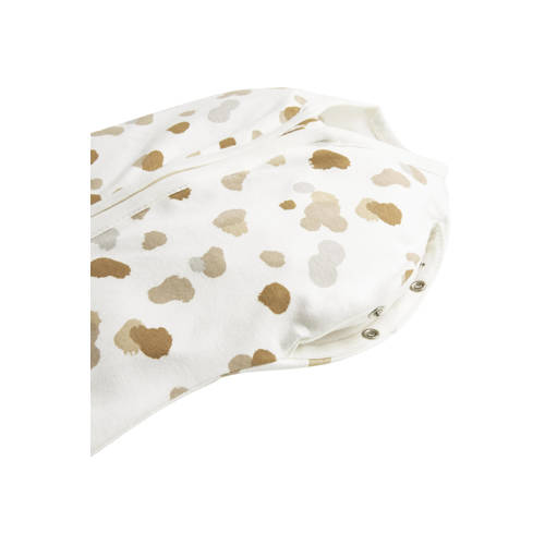 Meyco Stains cocoon inbakerslaapzak sand 70cm Inbakerdoek Beige Stip