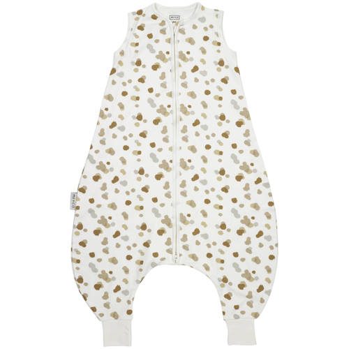 Meyco baby zomer slaapoverall jumper Stains sand Babyslaapzak Beige All over print 104