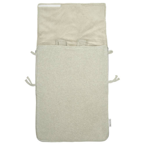 Meyco voetenzak Knit Basic sand melange Beige | Voetenzak van