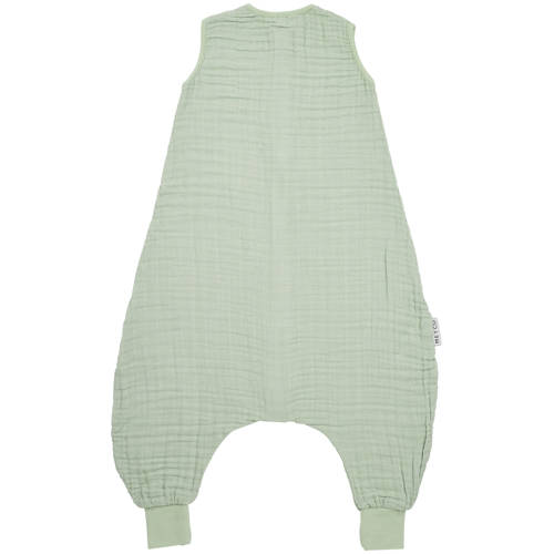 Meyco hydrofiele baby zomer slaapoverall jumper Soft green Babyslaapzak Groen 80