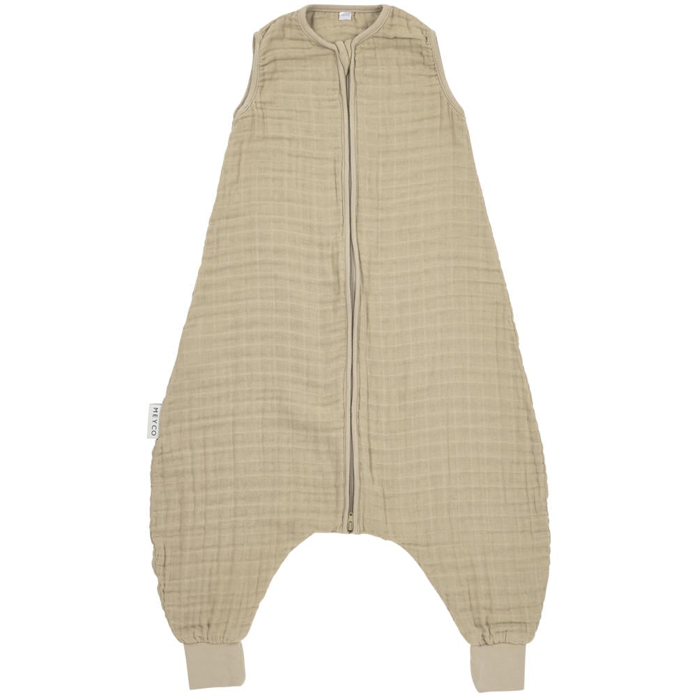 Meyco hydrofiele baby zomer slaapoverall jumper Sand