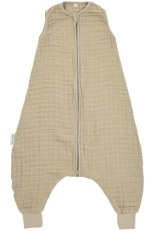 hydrofiele baby zomer slaapoverall jumper Sand