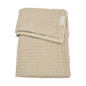 wiegdeken Waffle Cotton sand