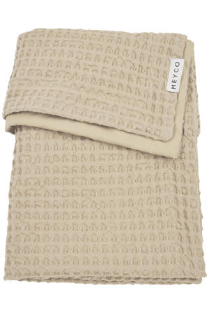 wiegdeken Waffle Cotton sand