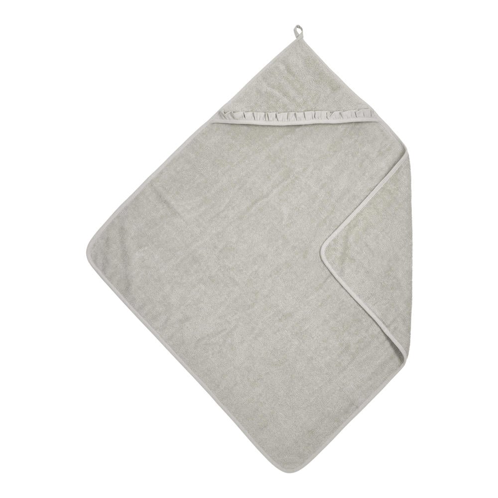 Meyco ruffle badcape badstof greige