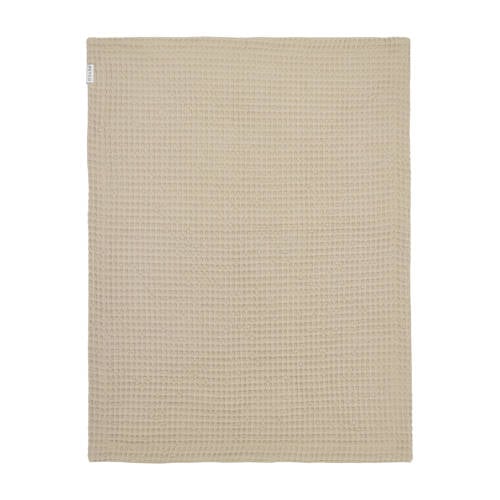 Meyco ledikantdeken Waffle Cotton sand Babydeken Beige Effen