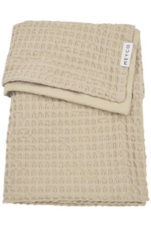 ledikantdeken Waffle Cotton sand