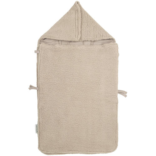 Meyco teddy voetenzak beige | Voetenzak van | Baby > Onderweg > Kinderwagens & buggy's