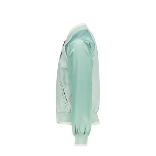 America Today baseball jacket Juniper groen Jas Meisjes Polyester Opstaande kraag 134 140