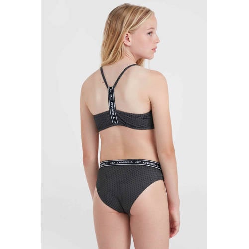 O'Neill crop bikini Sportclub Active zwart Meisjes Polyester Effen 128