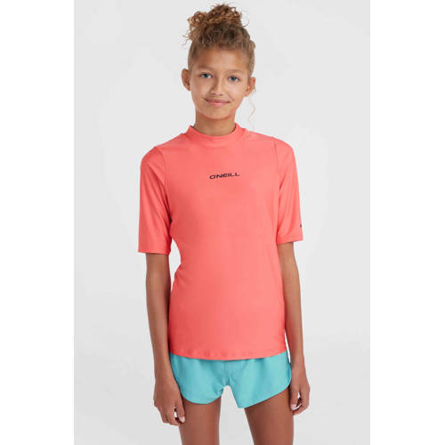 O'Neill UV T-shirt Essentials roze UV shirt Meisjes Gerecycled polyester Ronde hals 116